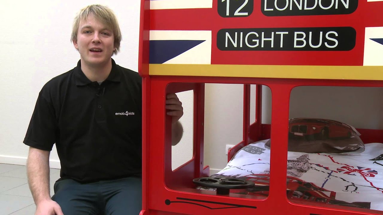 Aankondiging Tips betreuren Stapelbed London bus - productbeschrijving - YouTube