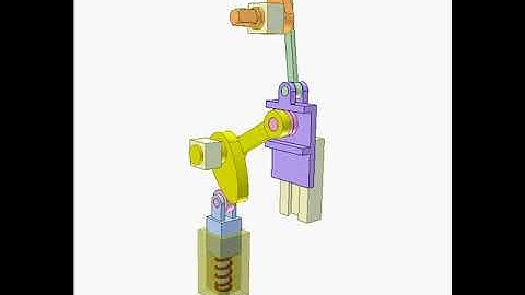 Cam and crank slider mechanism 2480p | Mechanisms | Design Concept | Design Engineering