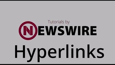 Hyperlinks Training