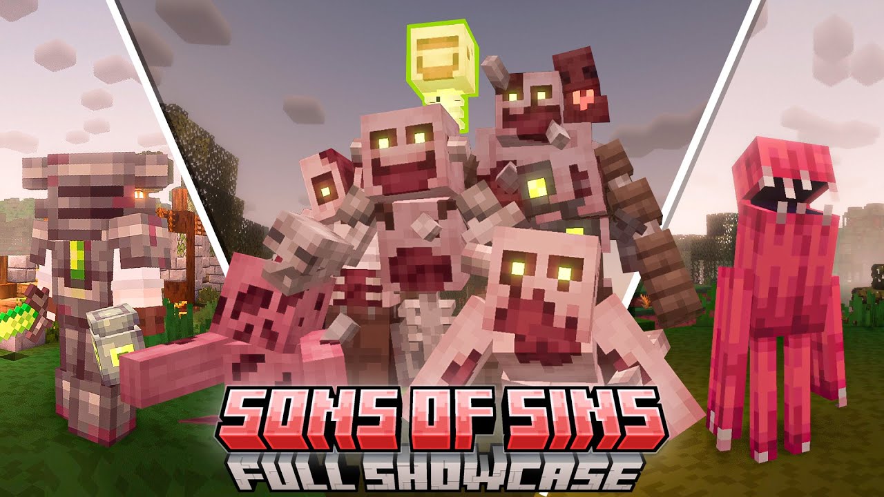 ☠️DEADLY SINS in MINECRAFT☠️- SONS OF SINS MOD SHOWCASE