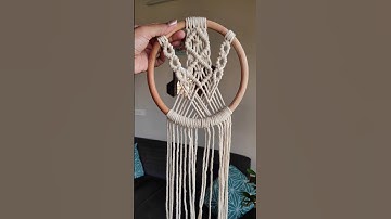 I made a macrame dream catcher pattern today #handmade #artist #macrame