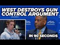 TRIGGER WARNING: West destroys gun control argument in 90 seconds