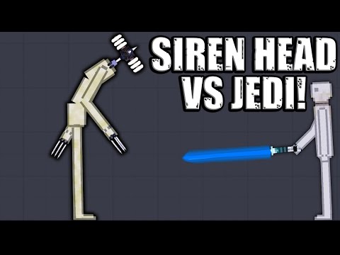 SIREN HEAD vs Modded LIGHTSABER in People Playground Mod Update Gameplay!