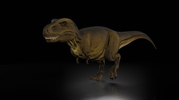 Tyrannosaurus Rex Blender Timelapse (better quality)