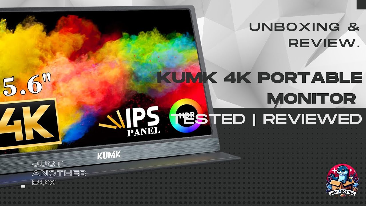 Unboxing & Review KUMK 4K Portable Monitor Stunning 15 6 UHD