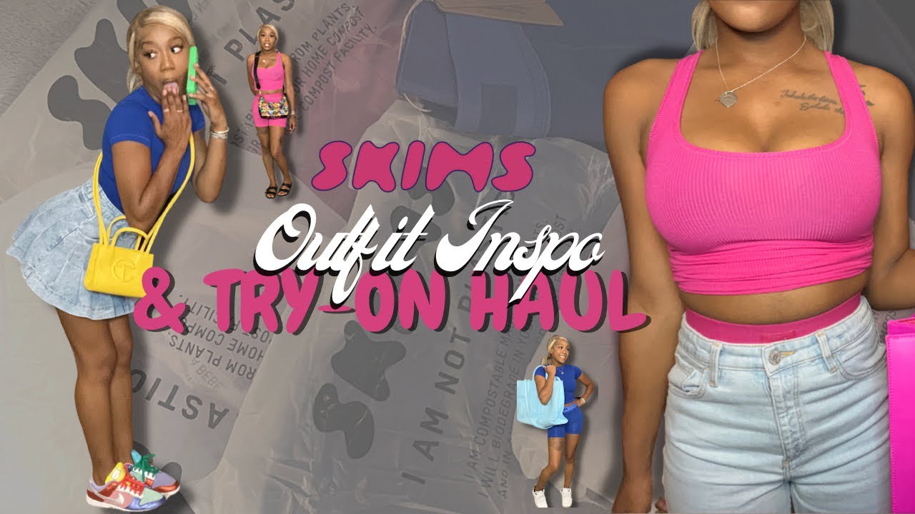 SKIMS outfit ideas + tryon review 💙 YouTube