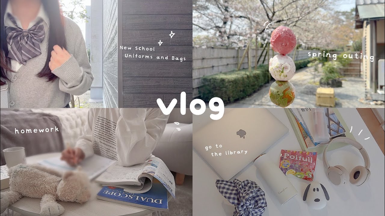 Я сделал всю домашнюю работу к весенним каникулам. Влог японской старшеклассницы