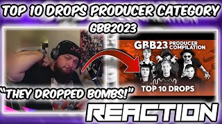 BEST DROPS! | TOP 10 DROPS 🔊🔥 Producer | GRAND BEATBOX BATTLE 2023: WORLD LEAGUE (REACTION!!)