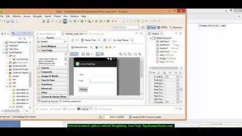 Membuat Aplikasi Android menghitung Luas segitiga