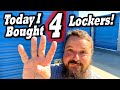 Today I BOUGHT 4 LOCKERS at the abandoned storage unit auction! I've gone totally Locker Nuts!