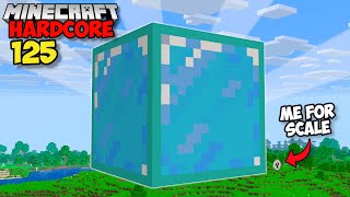 I Built The Worlds Biggest Diamond Block In Minecraft