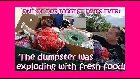 DUMPSTER DIVING ~ THE ALDI DUMPSTER WAS LITERALLY EXPLODING WITH CASES OF FRESH FOOD! WE SCORED BIG!