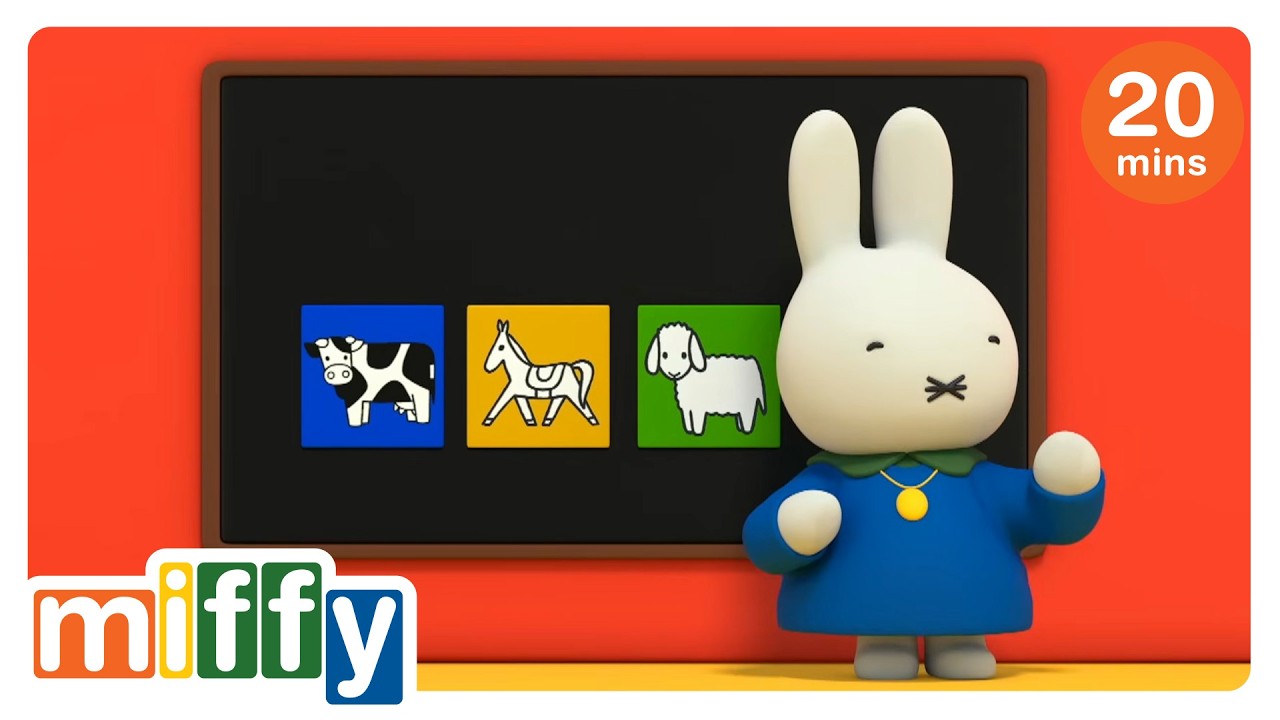 Learning Animals | Miffy | Cartoons for kids