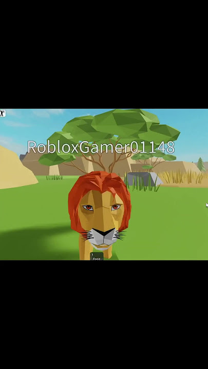 Curious lion. Animal simulator gameplay on Roblox.