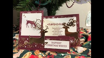 Double Z Fold Card and Dashing Deer