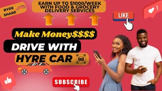 (HYRE CAR) Make money driving your car WORK FROM HOME #hyrecar #driver #workfromhome #remote #jobs