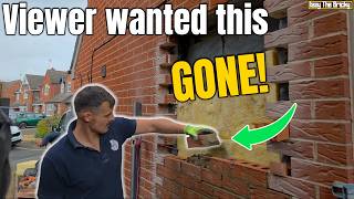 I Worked For One Of My Subscribers! - How i Brick up a doorway