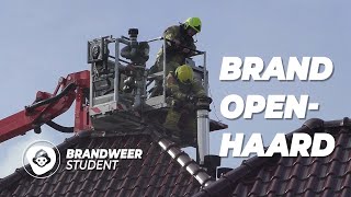 SCHOORSTEENBRAND LOOPT UIT DE HAND | DUTCH FIREFIGHTERS | BRANDWEER STUDENT