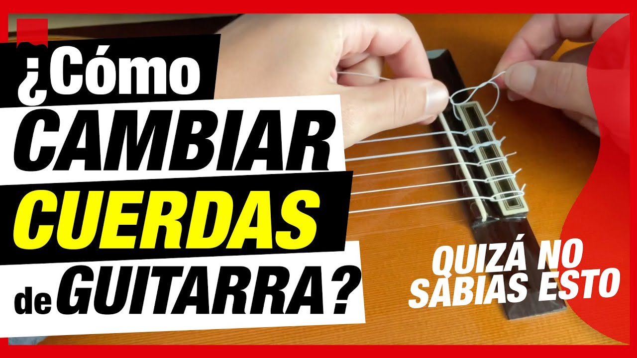 Cómo cambiar CUERDAS en guitarra de forma SEGURA 🔒 - TRUQUITO paso a