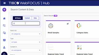 How to Use Search in TIBCO WebFOCUS (9.0.0)