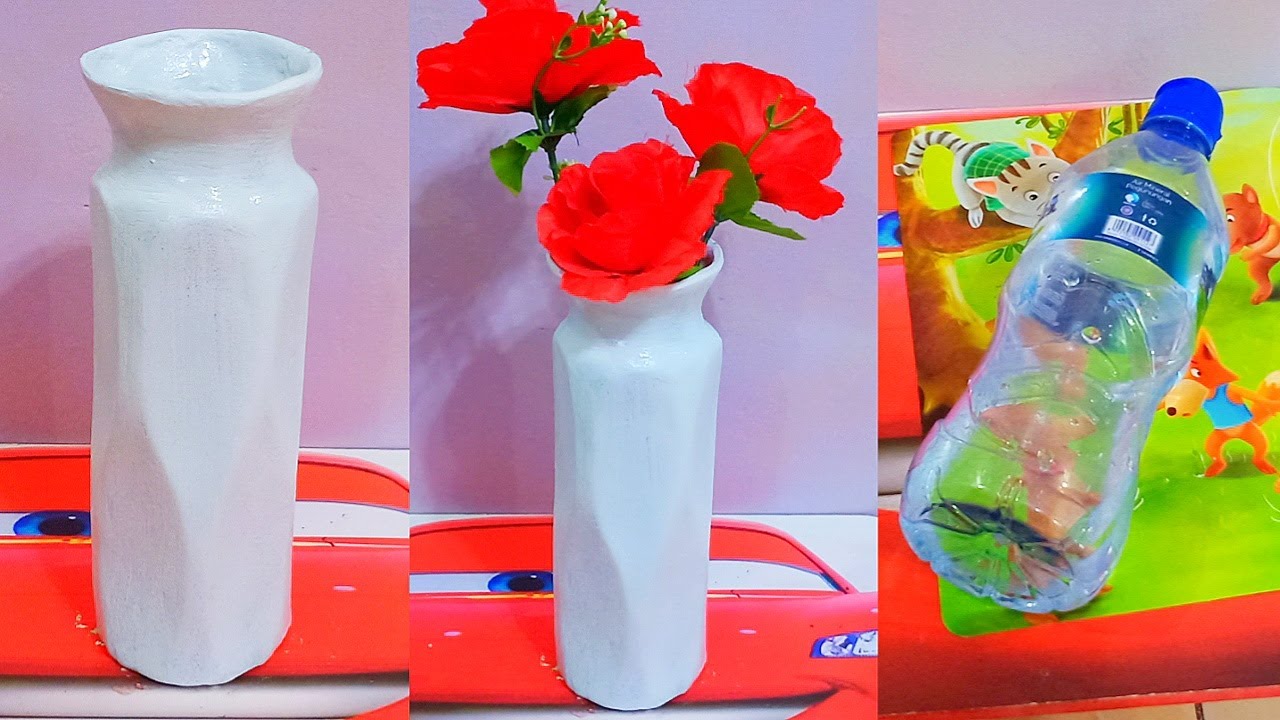 Cara membuat vas bunga dari botol plastik bekas YouTube