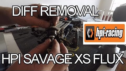 How to remove diff on HPI Savage XS Flux