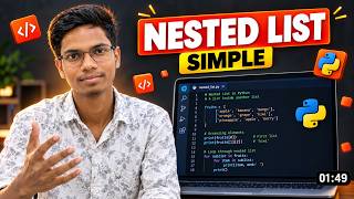What are Nested Lists in Python | Python Basics Explained.// @GandRTech 