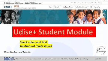 Student Module major issues and solutions || Udise+ 2023-24 || Video By Sukhraj