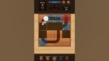 Roll the Ball slide puzzle Moving C Pack Level 38 Solution