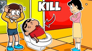 Shinchan & Nobita Play Hide and Seek 😱😱 | Shinchan And Nobita Game | Funny Game |