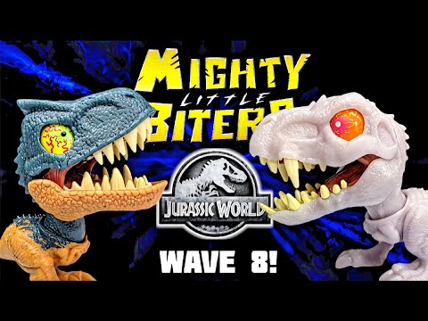 INDOMINUS! ALLOSAURUS! Mattel Jurassic World Mighty little Biters Wave 8 Review!!!