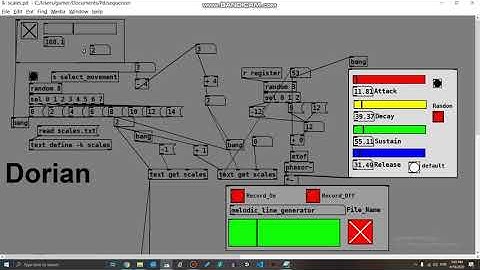 Pure data - melodic line generator