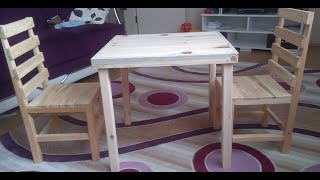 Çocuklar Için Ahşap Masa Yapımı Making A Wooden Table For Children Şapmasa