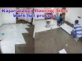 Kajaria 2by4 flooring tiles work full process  location medak telugutilesworkbablu