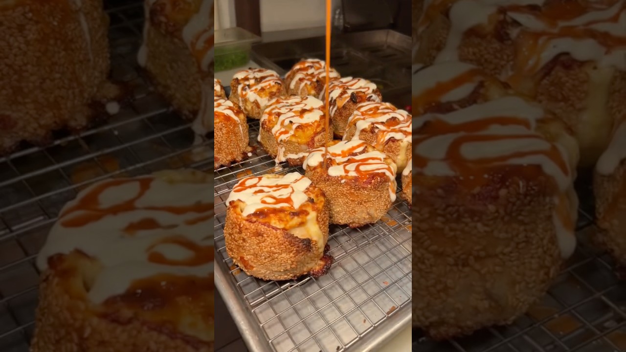 The CHEESY BUFFALO CHICKEN PINWHEELS at Galleria of Merrick on Long Island NY! 🍕🍗🔥🤤 #DEVOURPOWER