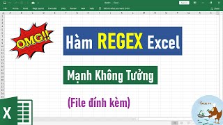 Hàm REGEX mạnh không tưởng trong Excel