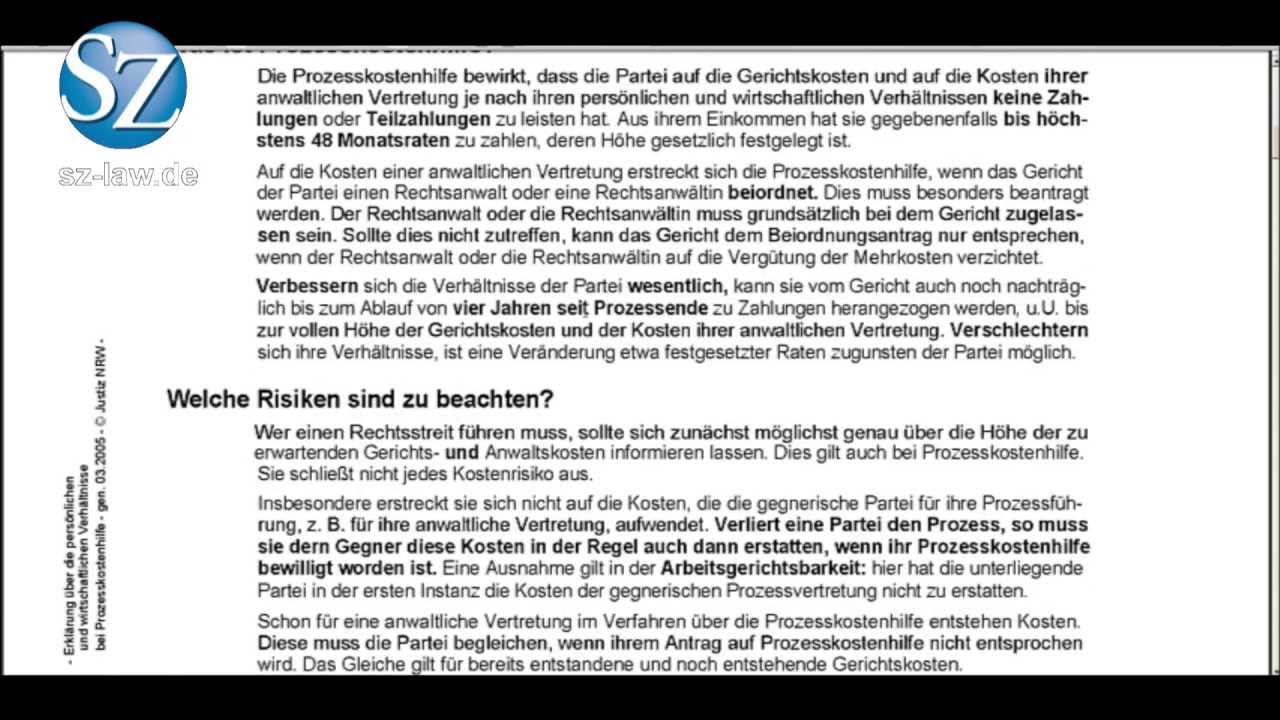 SZ PKH-Formular Ausfüllhinweise Video