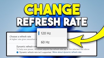 How to Change Refresh Rate in Windows 11