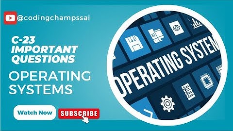 ap diploma c23 3rd Sem CME branch operating systems  important questions