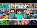 HEROBRINE vs ALL MUTANT MOBS TEAM in MINECRAFT MOB BATTLE
