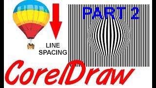 Corel Draw Tips Tricks Lens Tool Fish Eye Optical Illusion Part 2 Line Spacing