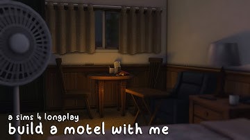 build a motel with me for my savefile | sims 4 longplay w/commentary