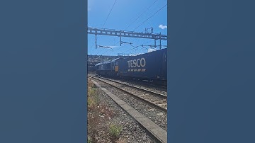 class 66 passes through newport