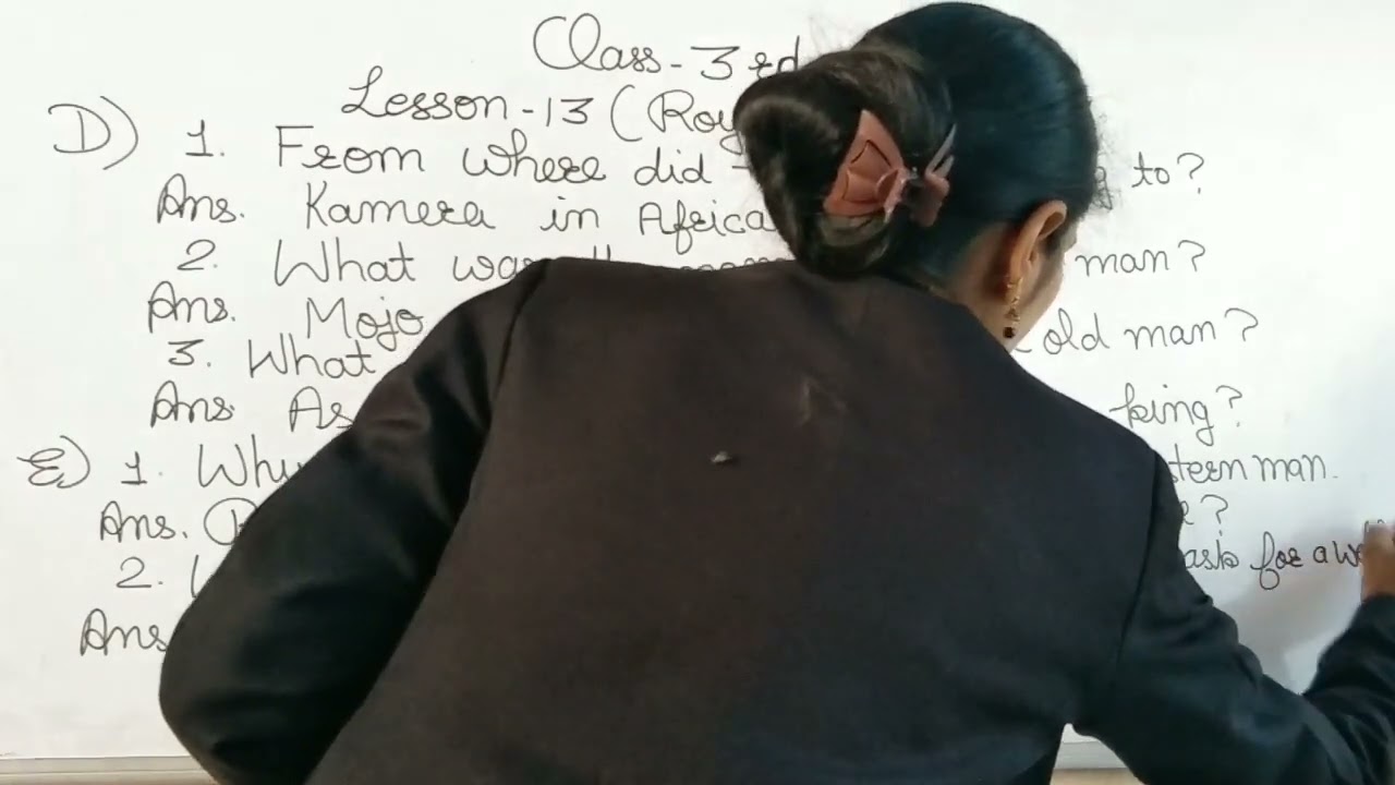 Class-3 rd Lesson-13( Questions answers)