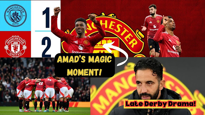 🔴JUST IN: Manchester is RED! United’s Stunning Comeback vs City| Amad & Fernandes Shine. #mcimun