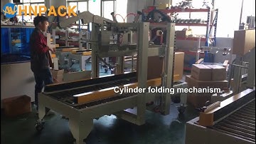 Hennopack double column fully auto  folding carton sealer with side cylinder structure