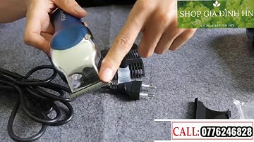 Tông đơ cắt lông cho chó mèo thú cưng chuyên nghiệp KEMEI RFJZ-805 (màu xanh