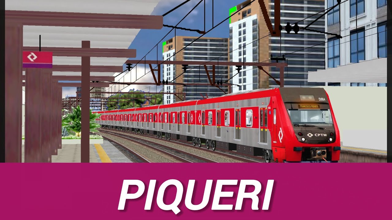Movimentação de trens na estação piqueri