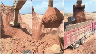 How Excavators Professionally Load Soil Onto Trucks EP149