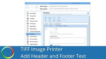 Add Header/Footer Text to Each Page | TIFF Image Printer 12 | PEERNET
